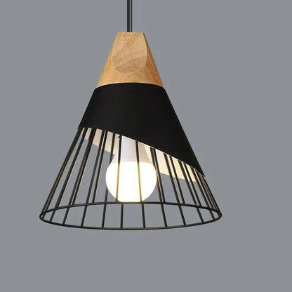 Pendant Light Nordic Metal and Wood Design | Kevora