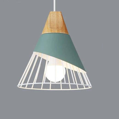 Pendant Light Nordic Metal and Wood Design | Kevora