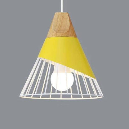Pendant Light Nordic Metal and Wood Design | Kevora