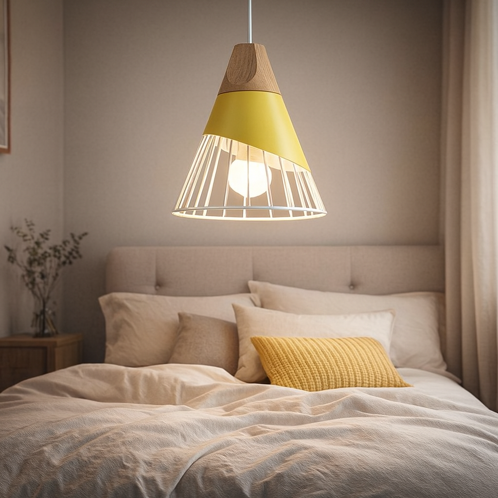 Pendant Light Nordic Metal and Wood Design | Kevora