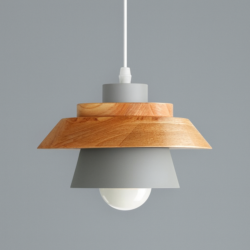 Pendant Light Nordic Metal and Wood Design | Kevora