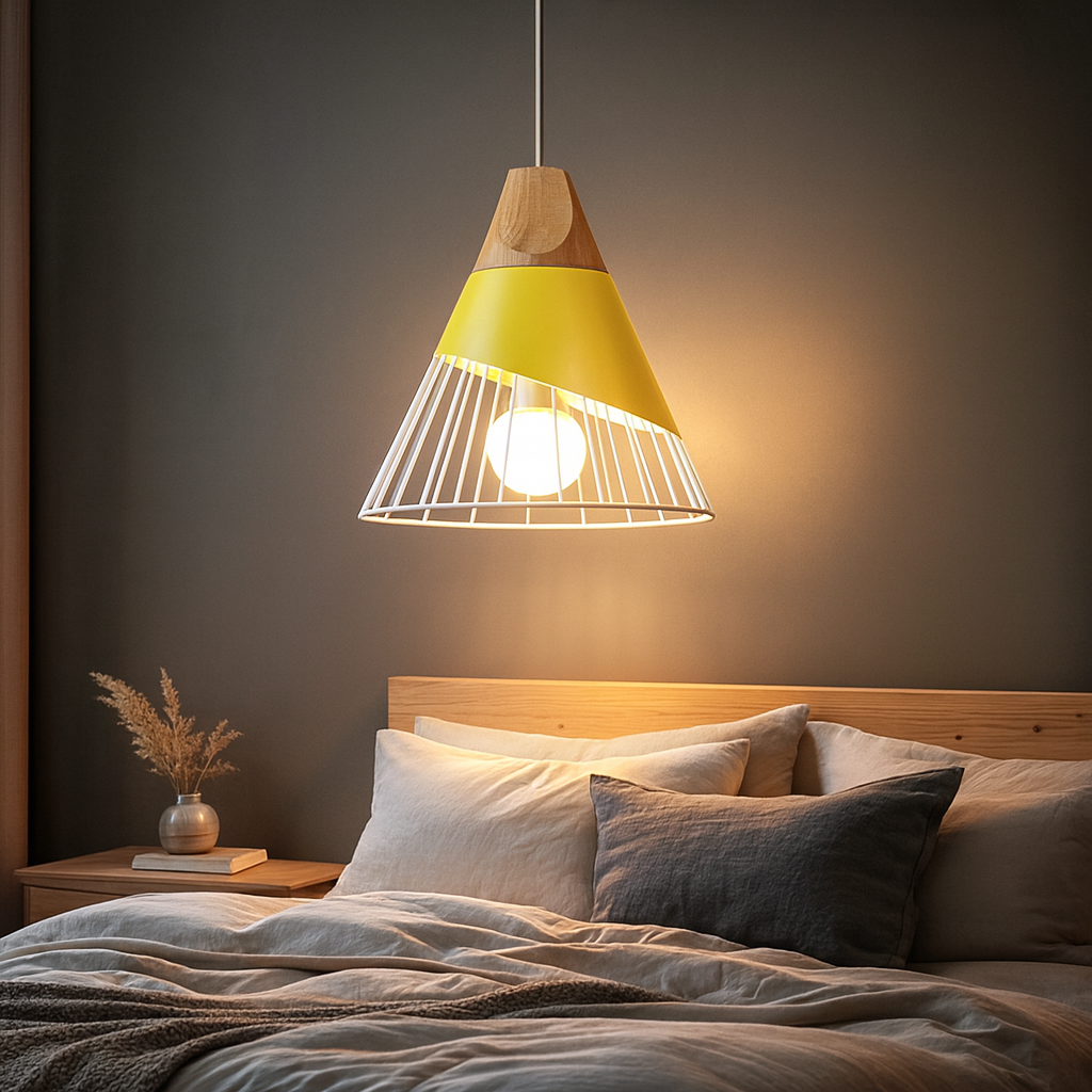 Pendant Light Nordic Metal and Wood Design | Kevora