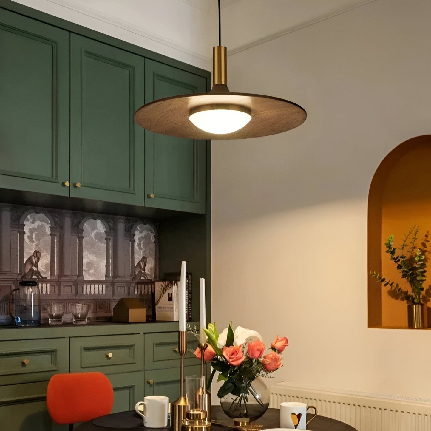 Pendant Light Nordic Minimalist Iron Shade Copper Finish | Brivon