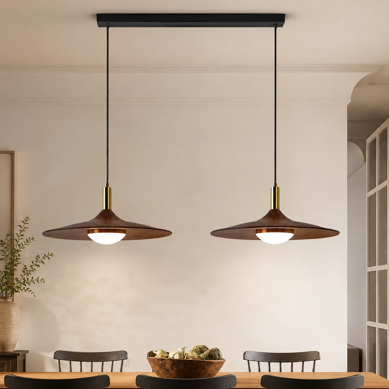 Pendant Light Nordic Minimalist Iron Shade Copper Finish | Brivon