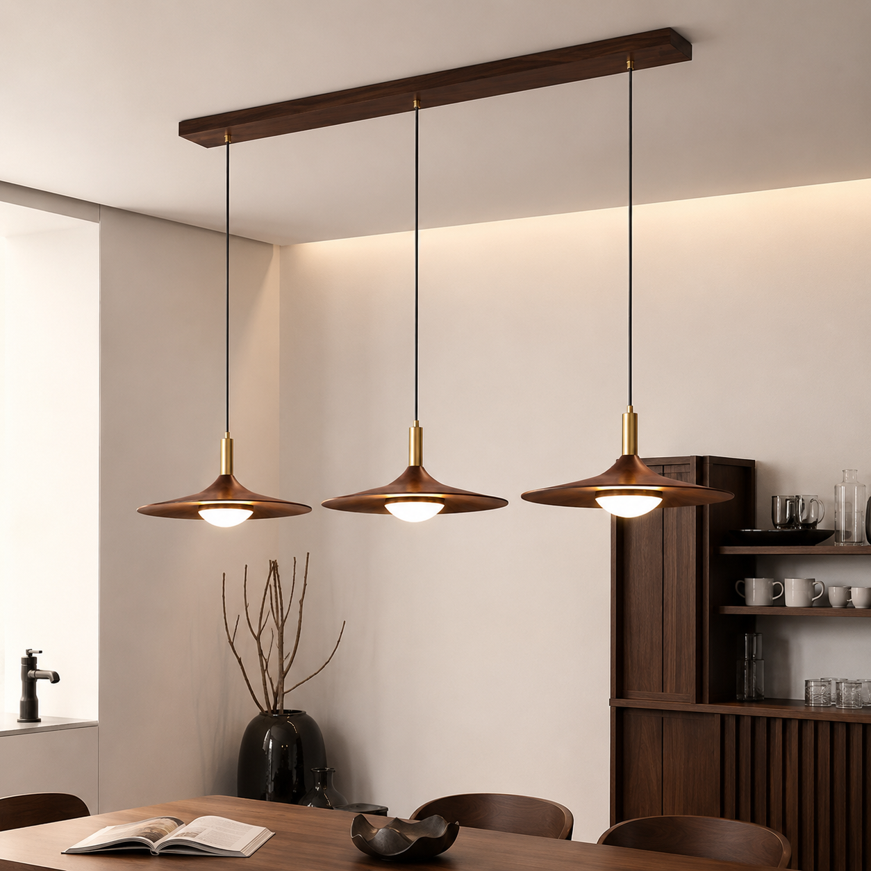 Pendant Light Nordic Minimalist Iron Shade Copper Finish | Brivon