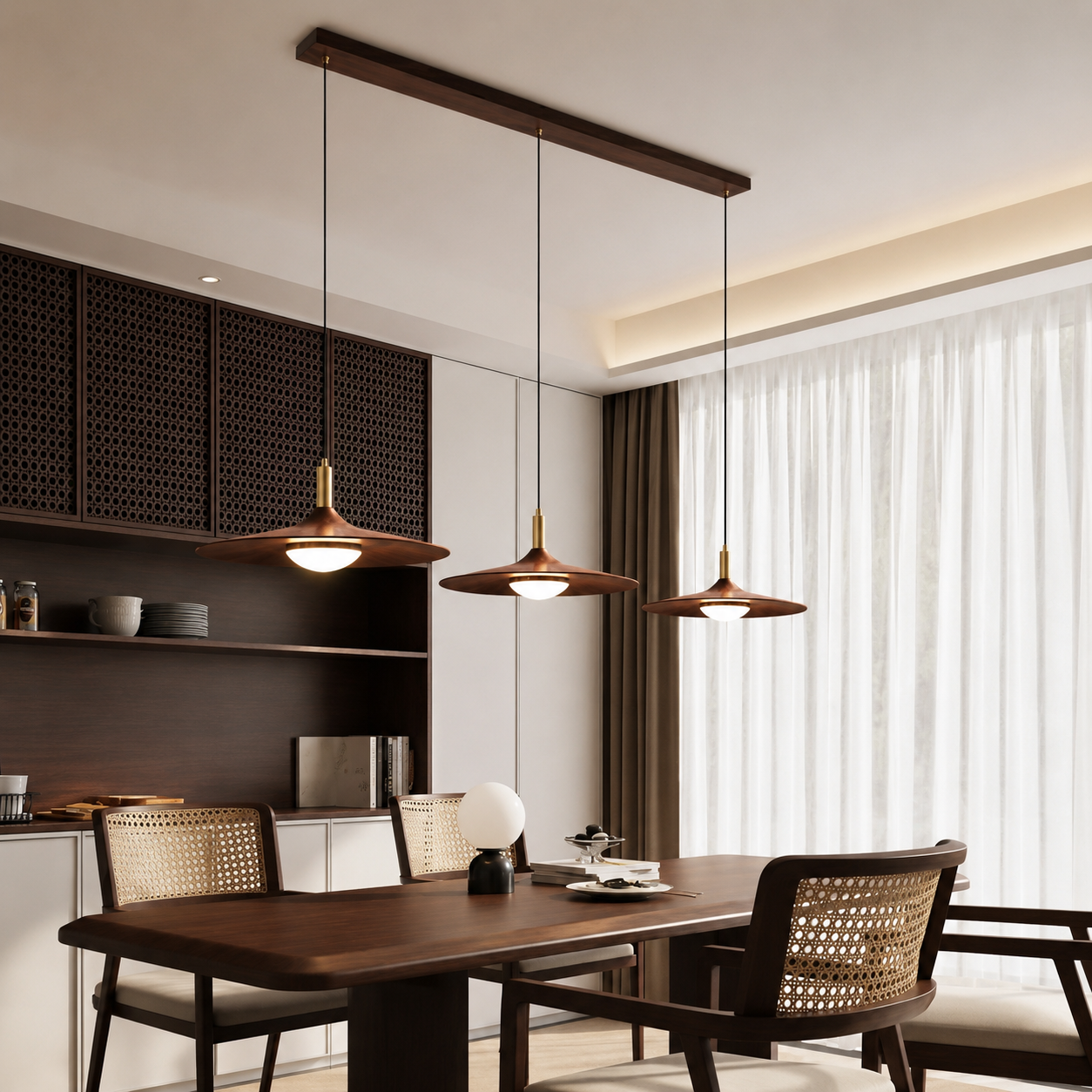 Pendant Light Nordic Minimalist Iron Shade Copper Finish | Brivon