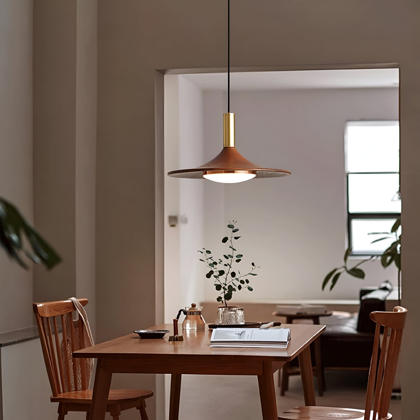 Pendant Light Nordic Minimalist Iron Shade Copper Finish | Brivon