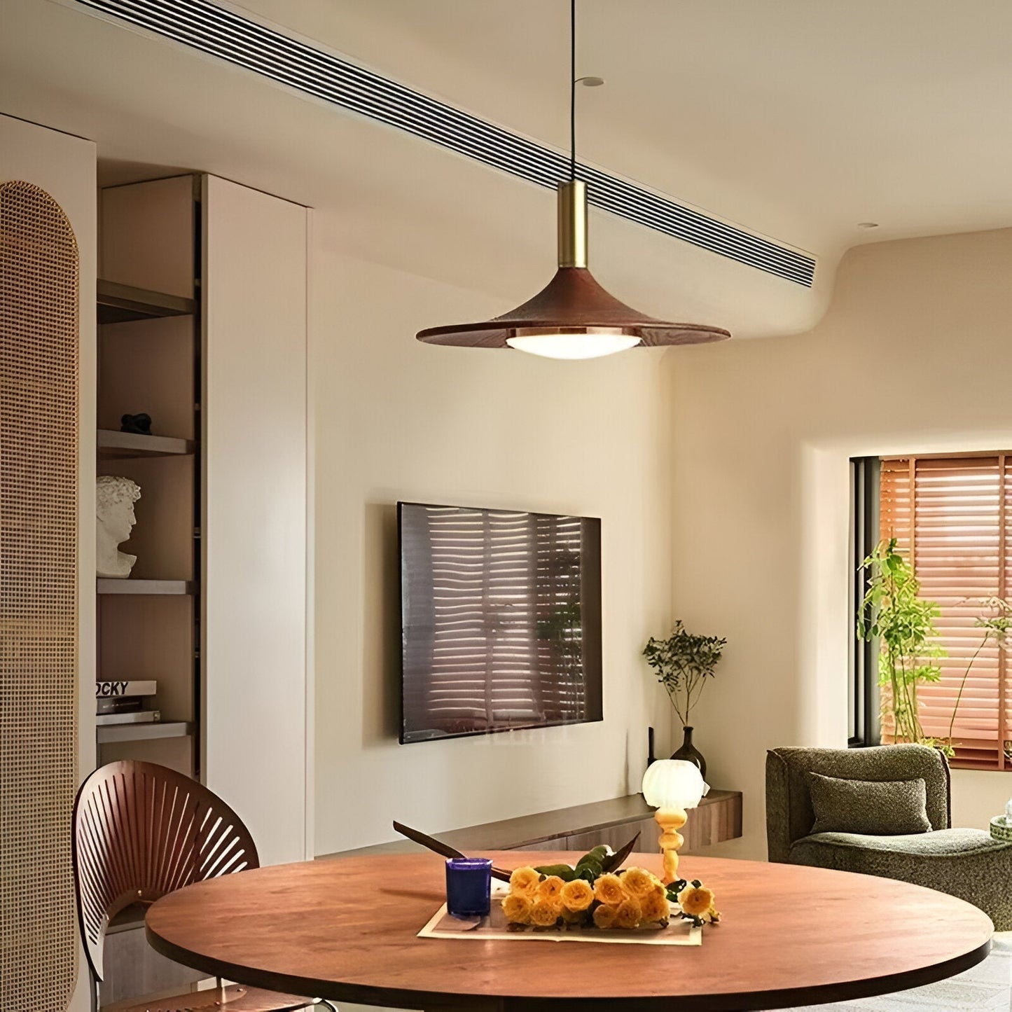 Pendant Light Nordic Minimalist Iron Shade Copper Finish | Brivon