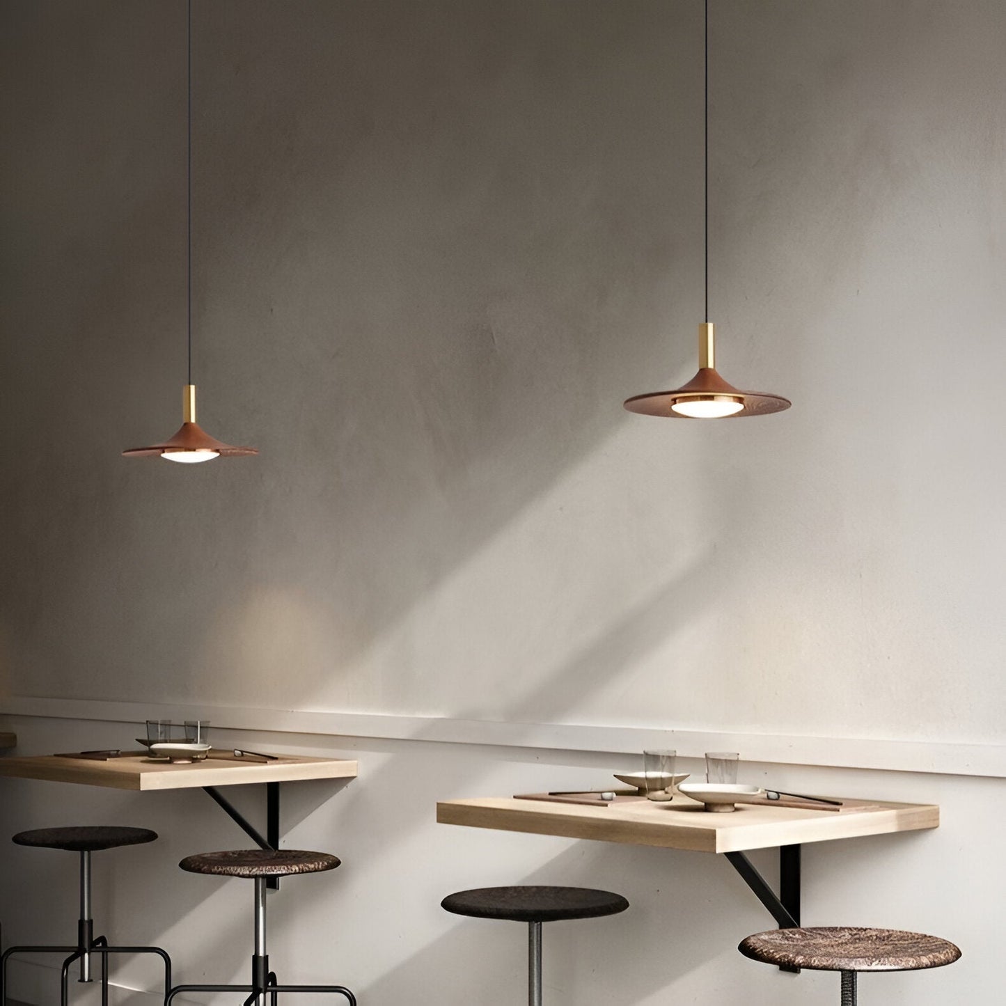 Pendant Light Nordic Minimalist Iron Shade Copper Finish | Brivon