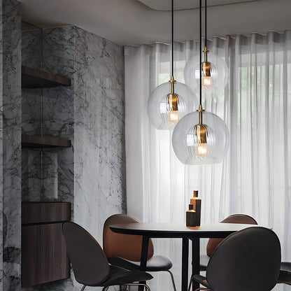 Pendant Light Nordic Spherical Glass Modern Indoor Fixture | Pelvora