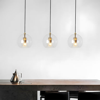 Pendant Light Nordic Spherical Glass Modern Indoor Fixture | Pelvora