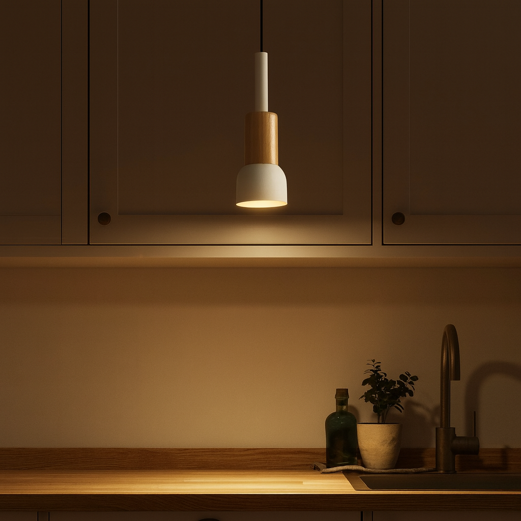 Pendant Light Nordic Wood Metal Design Fixture | Tarvian