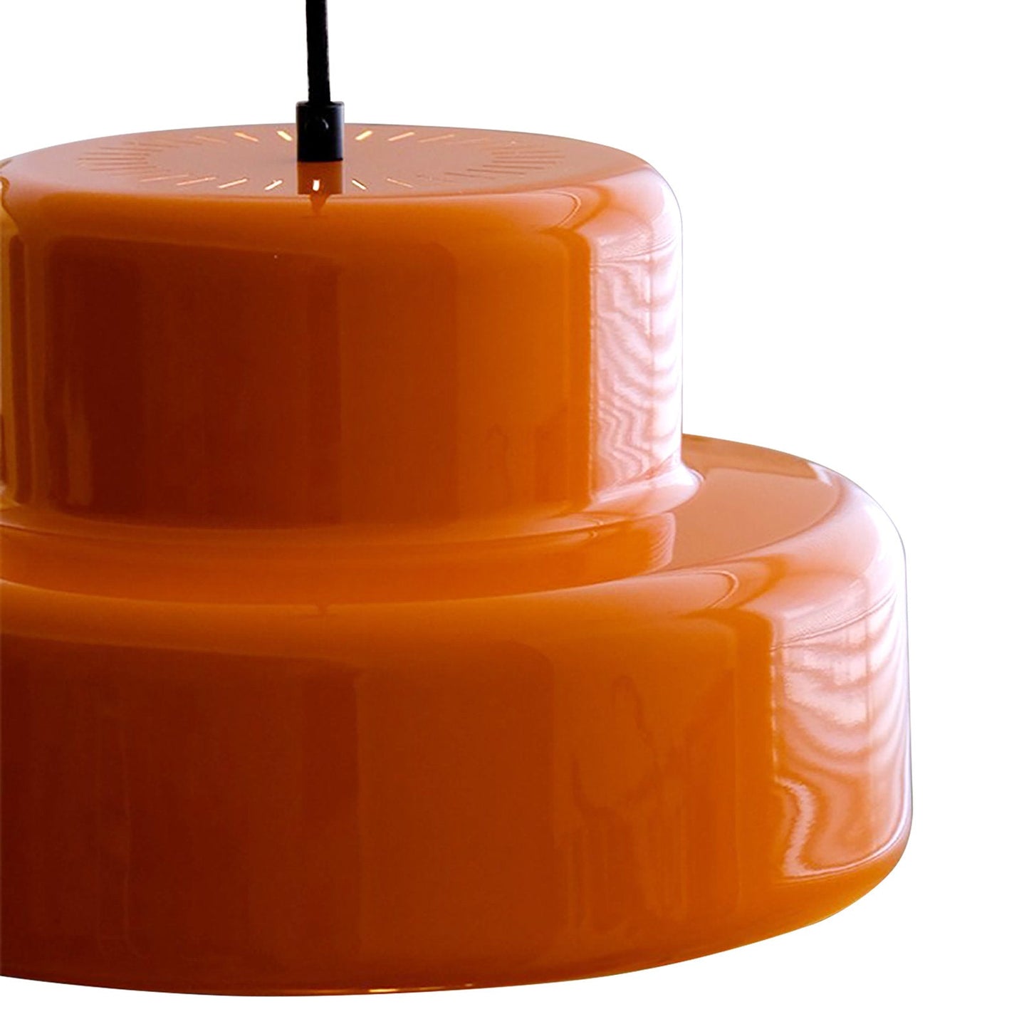 Pendant Light Orange Iron Bauhaus Retro Style | Sorena