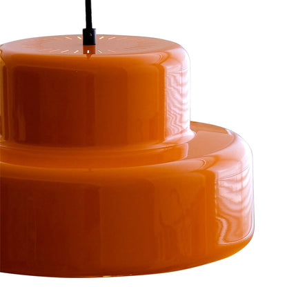 Pendant Light Orange Iron Bauhaus Retro Style | Sorena