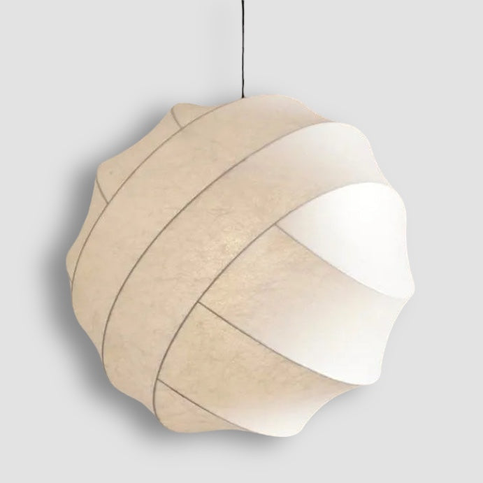 Pendant Light Silk Sphere Wabi Sabi Style Modern | Ravina