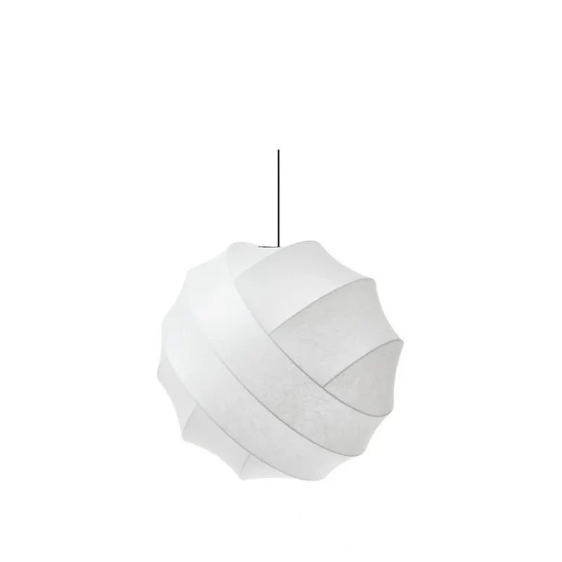 Pendant Light Silk Sphere Wabi Sabi Style Modern | Ravina