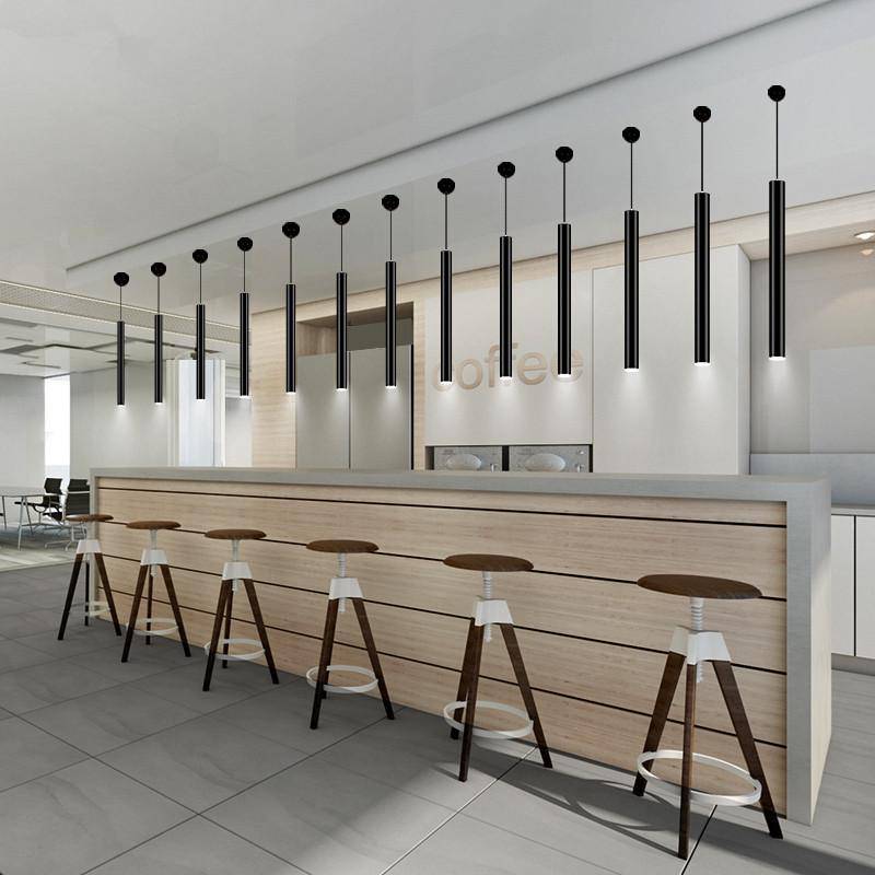 Pendant Light Slim Metal Modern Design | Daviro