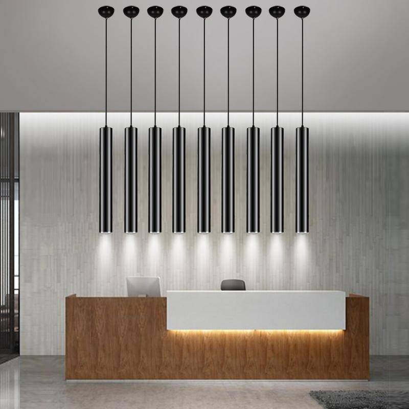 Pendant Light Slim Metal Modern Design | Daviro