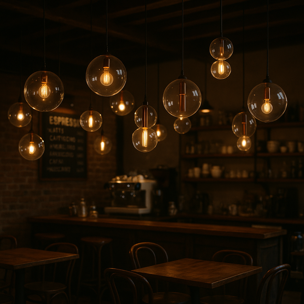 Pendant Light Transparent Glass Globe Minimal Style | Felvora