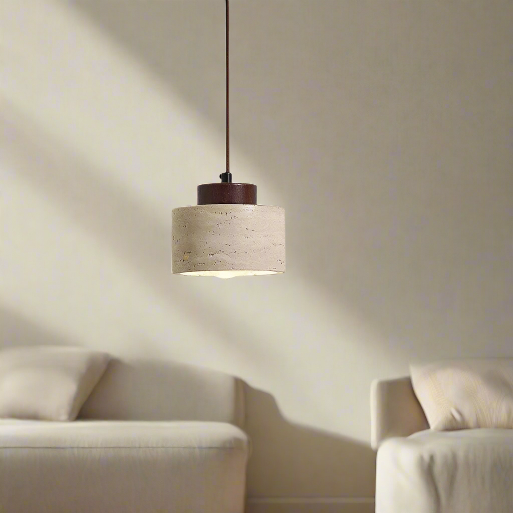 Pendant Light Travertine Nordic Minimalist Design | Velaro