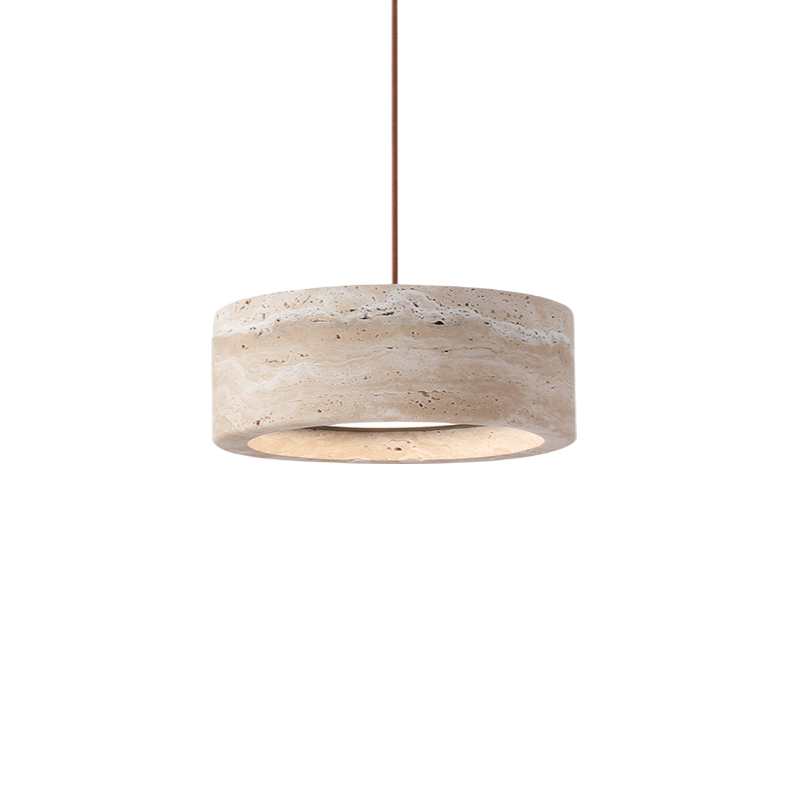 Pendant Light Travertine Stone Wabi Sabi Style | Verqis
