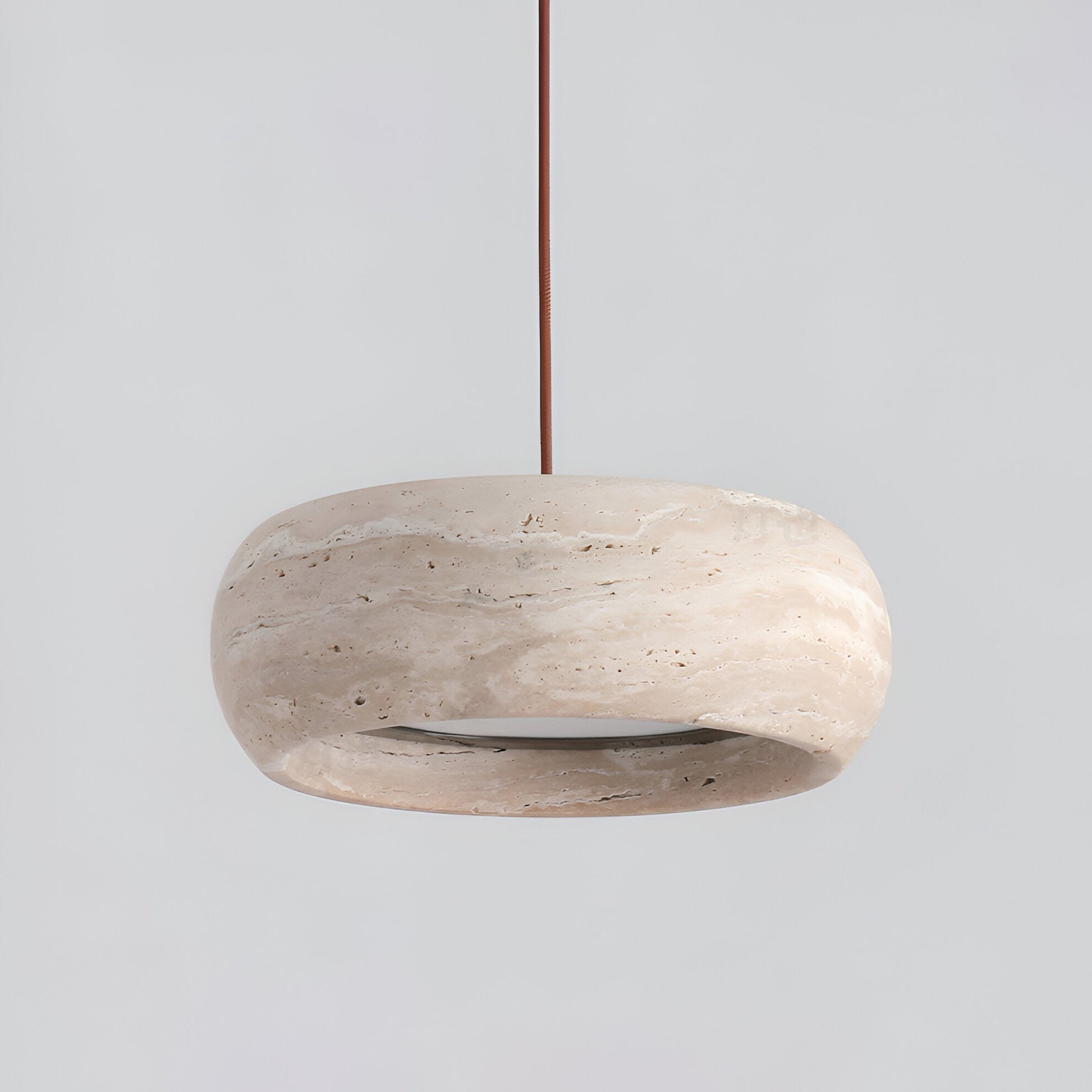 Pendant Light Travertine Stone Wabi Sabi Style | Verqis