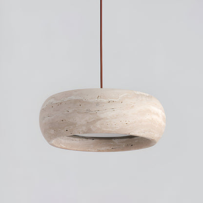 Pendant Light Travertine Stone Wabi Sabi Style | Verqis