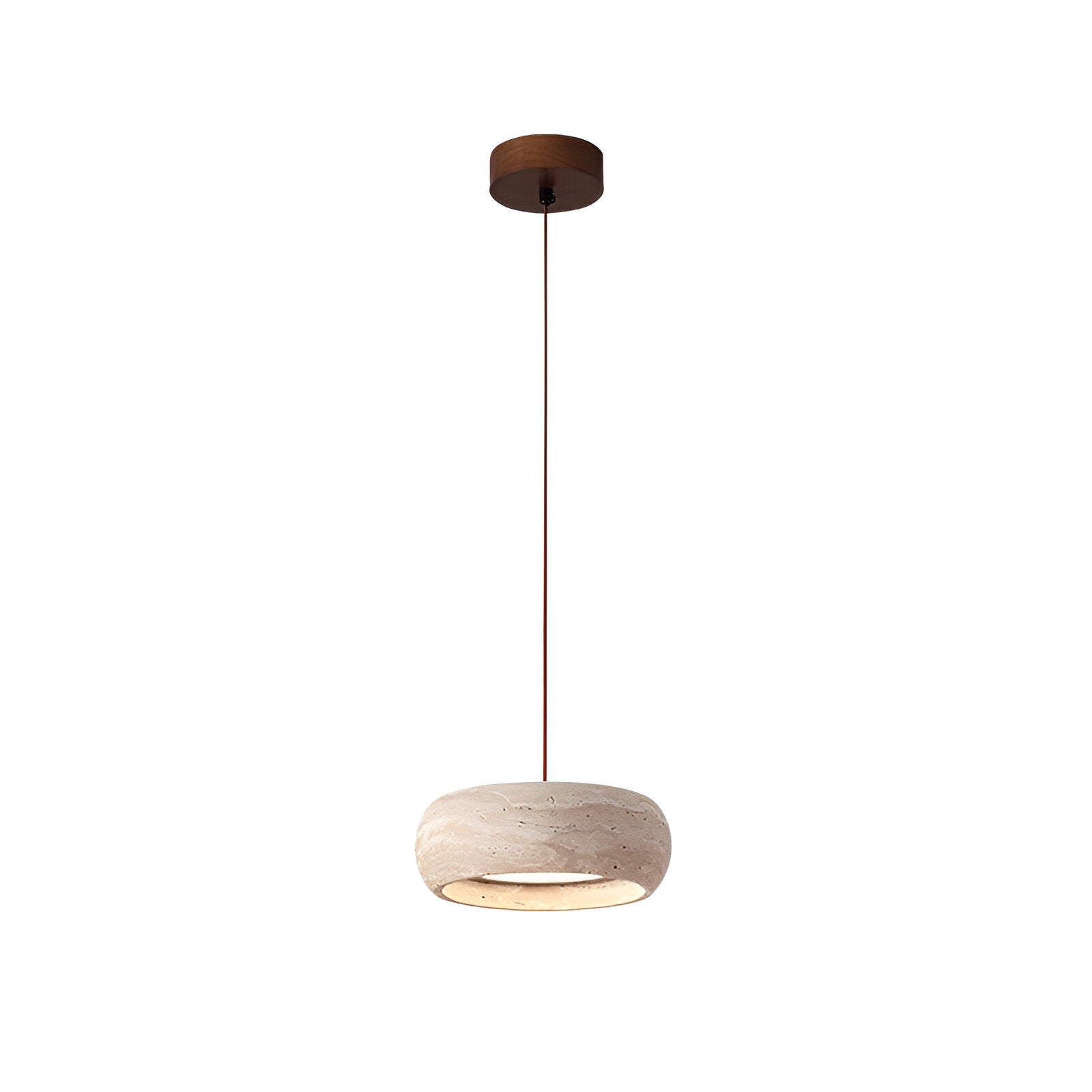 Pendant Light Travertine Stone Wabi Sabi Style | Verqis