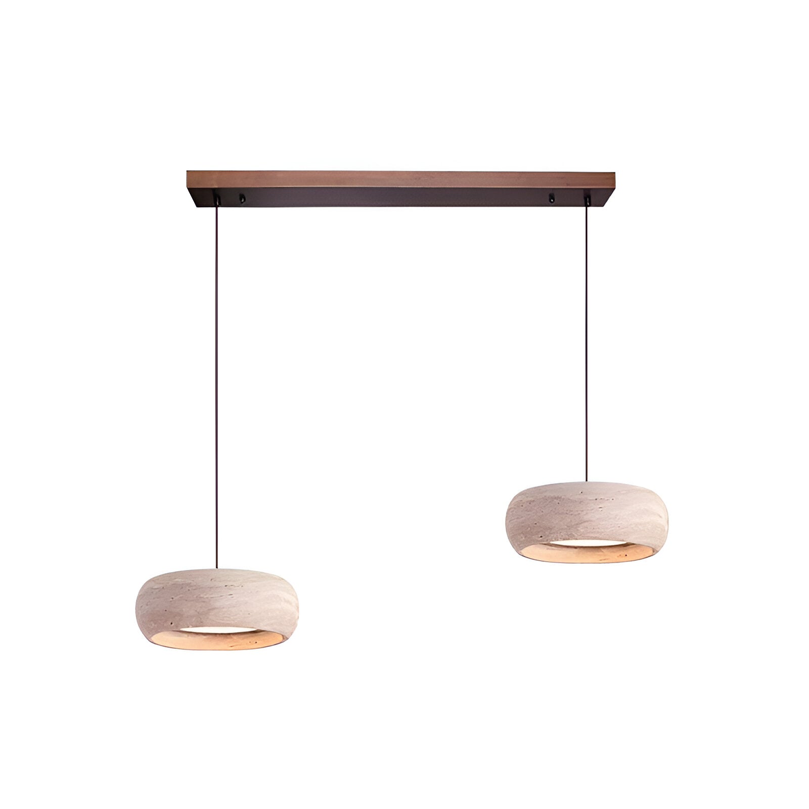 Pendant Light Travertine Stone Wabi Sabi Style | Verqis