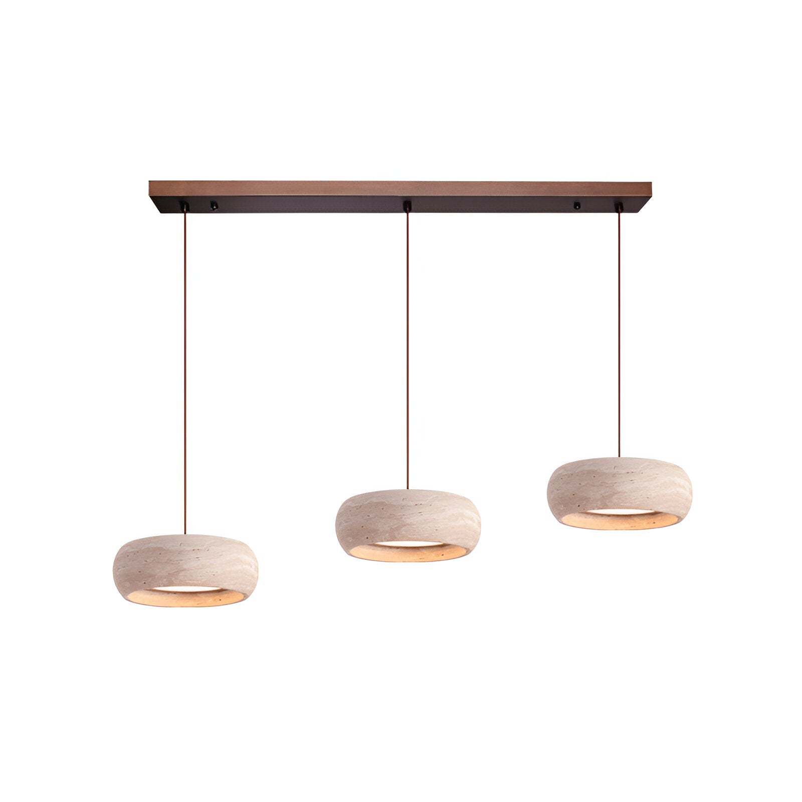 Pendant Light Travertine Stone Wabi Sabi Style | Verqis