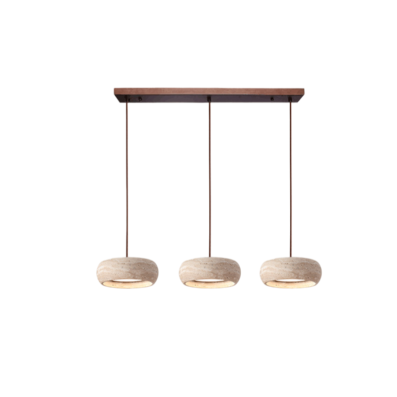 Pendant Light Travertine Stone Wabi Sabi Style | Verqis