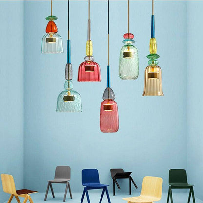 Pendant Light in Coloured Glass for Modern Spaces | Elaris