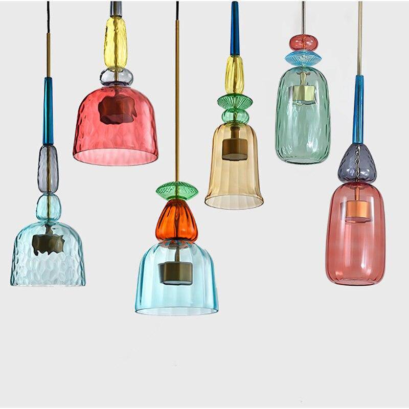 Pendant Light in Coloured Glass for Modern Spaces | Elaris