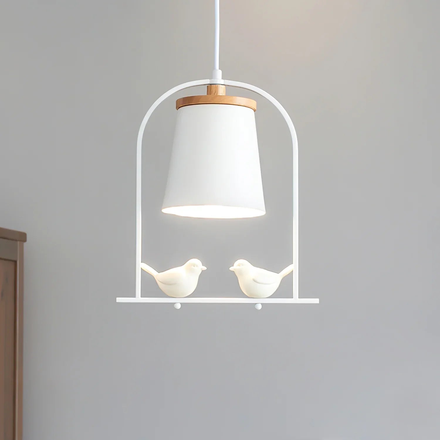 Pendant Light with Bird Accents Scandinavian Style | Arlina