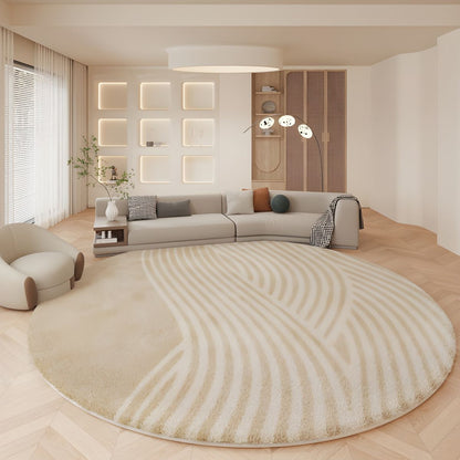Pet Friendly Lambswool Round Rug Nordic Modern | Travind