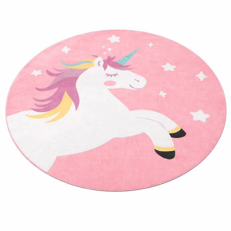 Play Mat Childrens Room Rug Unicorn Pattern Design | Lorvexa