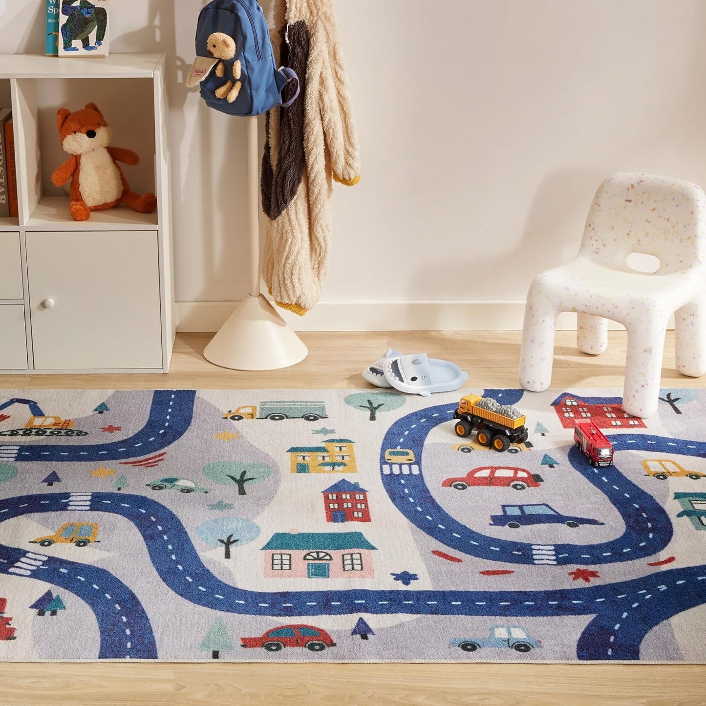 Play Mat Polyester City Road Design for Children Room | Tarelix