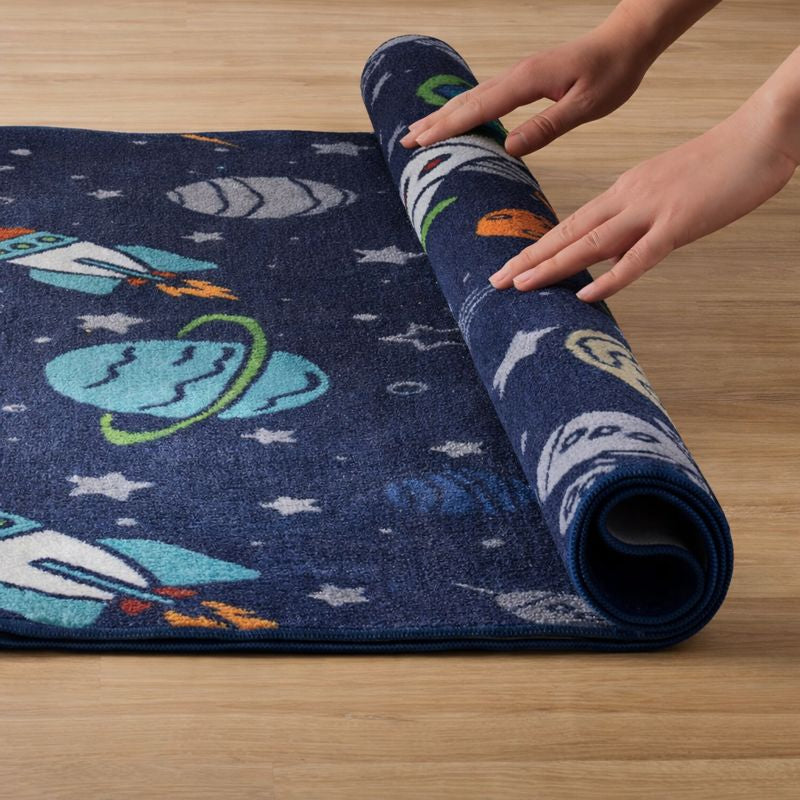 Play Mat Polyester Space Pattern for Kids Room Use | Meralix