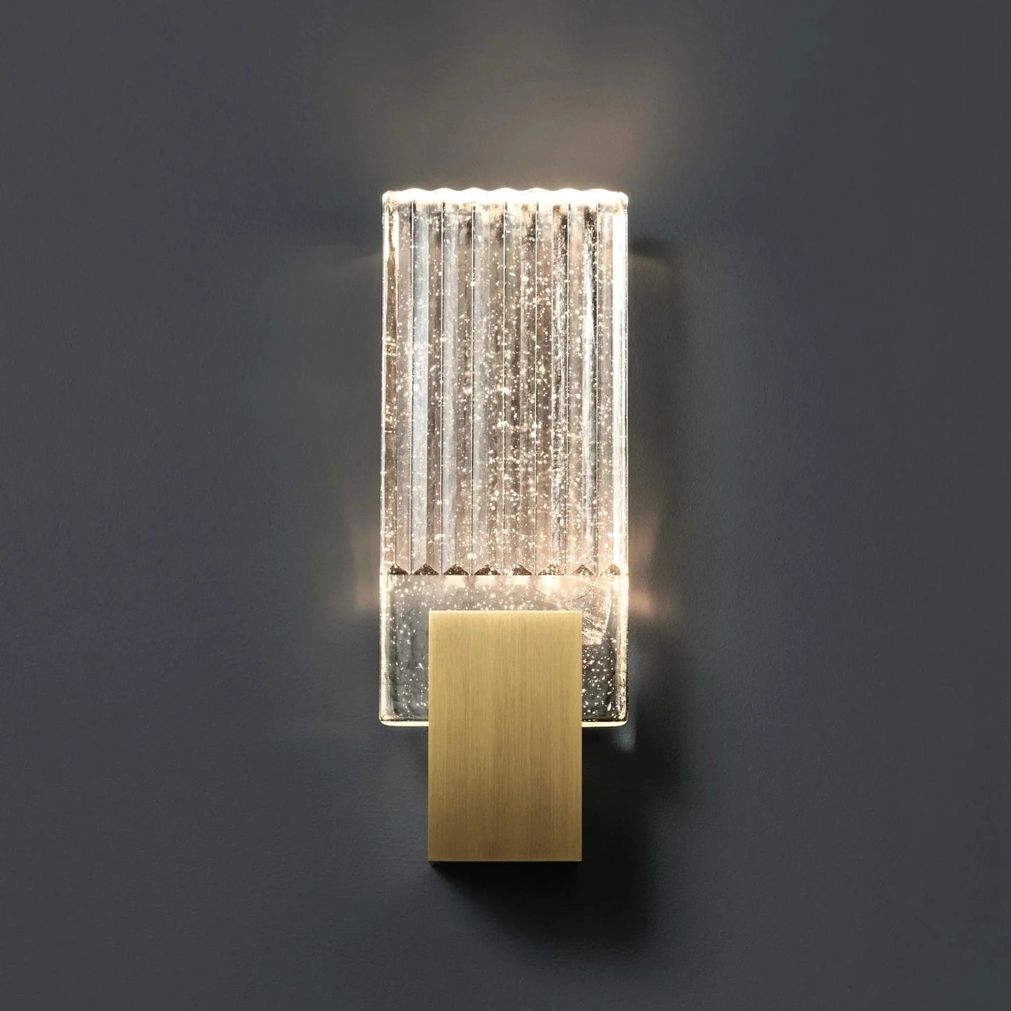 Pleated Crystal LED Wall Sconce Light | Prismor