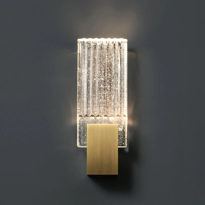 Pleated Crystal LED Wall Sconce Light | Prismor