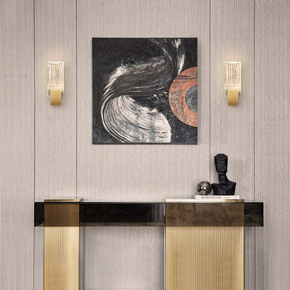 Pleated Crystal LED Wall Sconce Light | Prismor