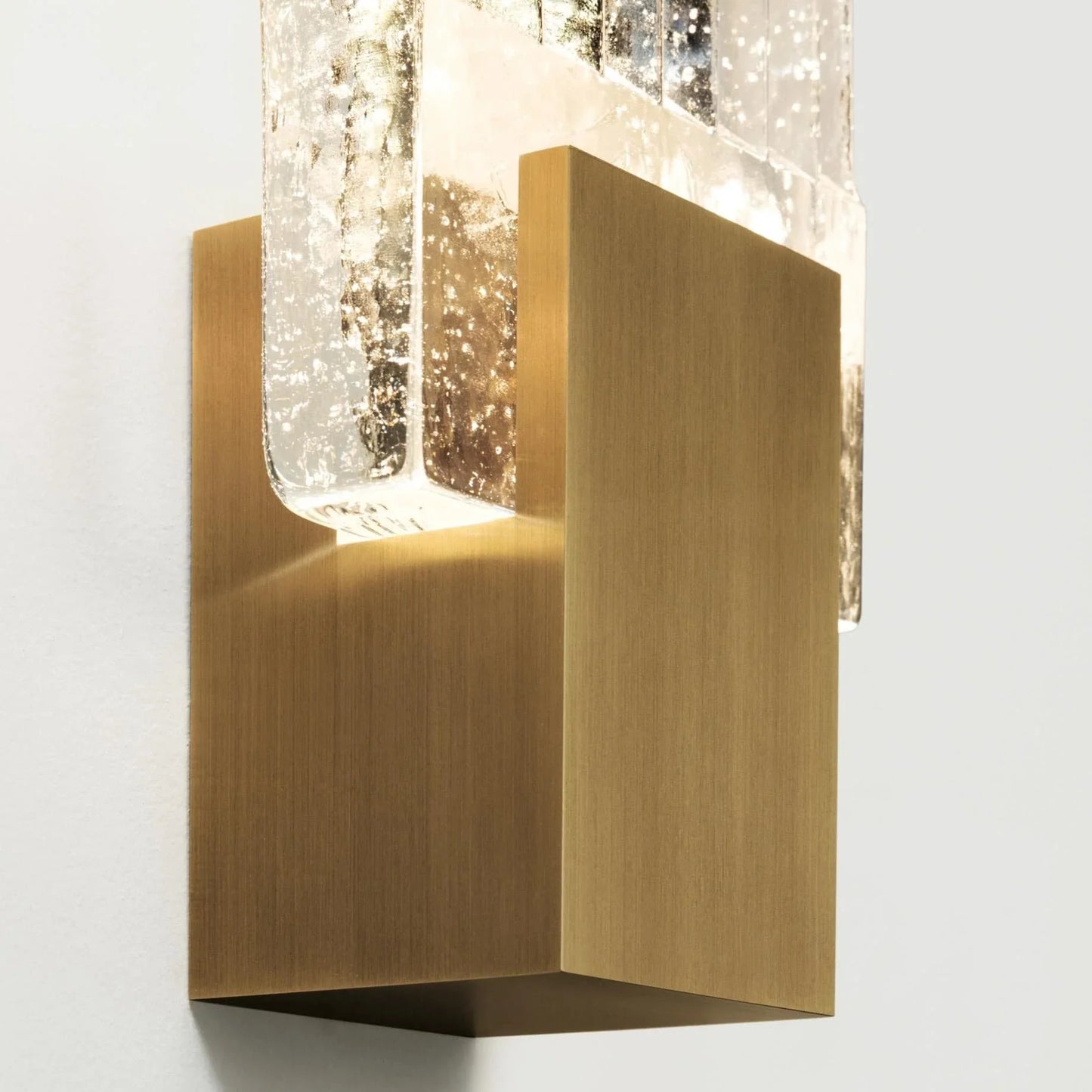 Pleated Crystal LED Wall Sconce Light | Prismor