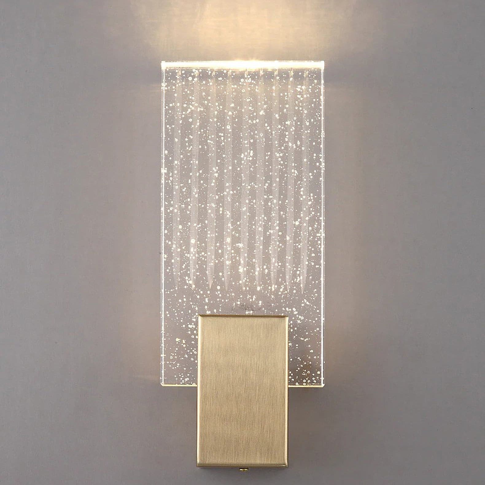 Pleated Crystal LED Wall Sconce Light | Prismor