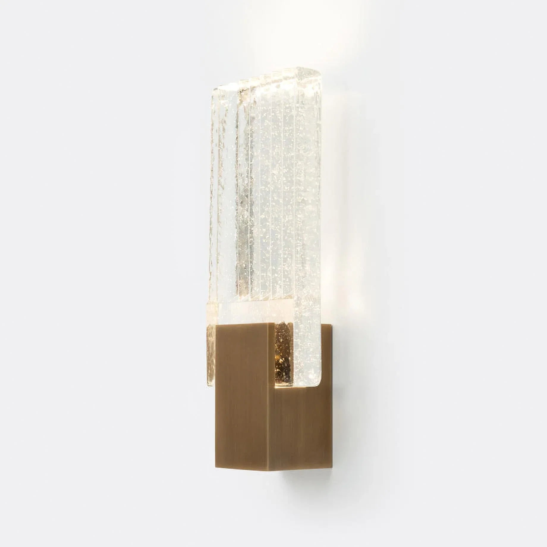 Pleated Crystal LED Wall Sconce Light | Prismor