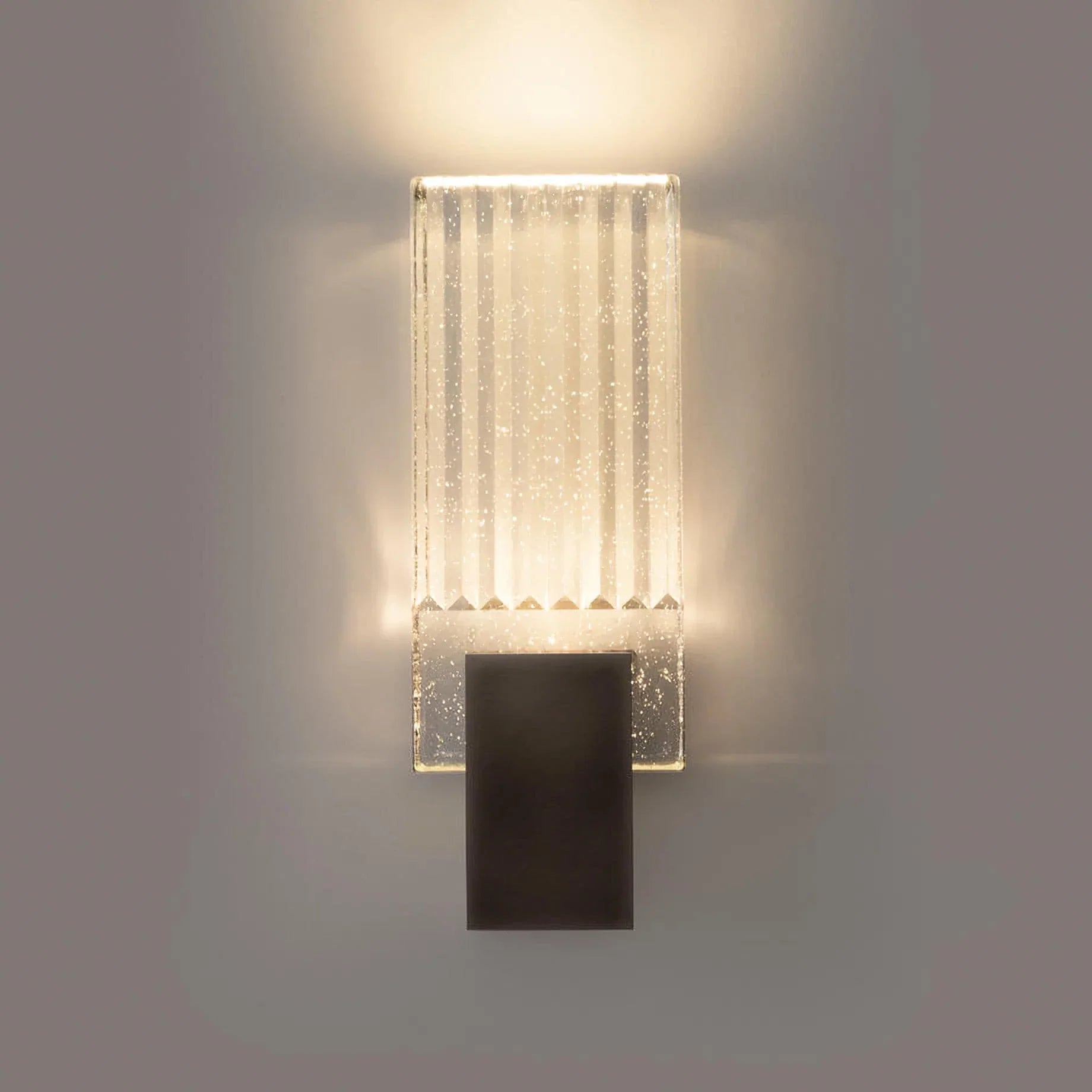 Pleated Crystal LED Wall Sconce Light | Prismor