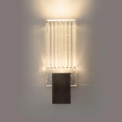 Pleated Crystal LED Wall Sconce Light | Prismor
