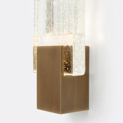 Pleated Crystal LED Wall Sconce Light | Prismor