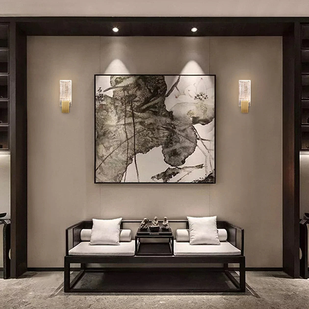 Pleated Crystal LED Wall Sconce Light | Prismor