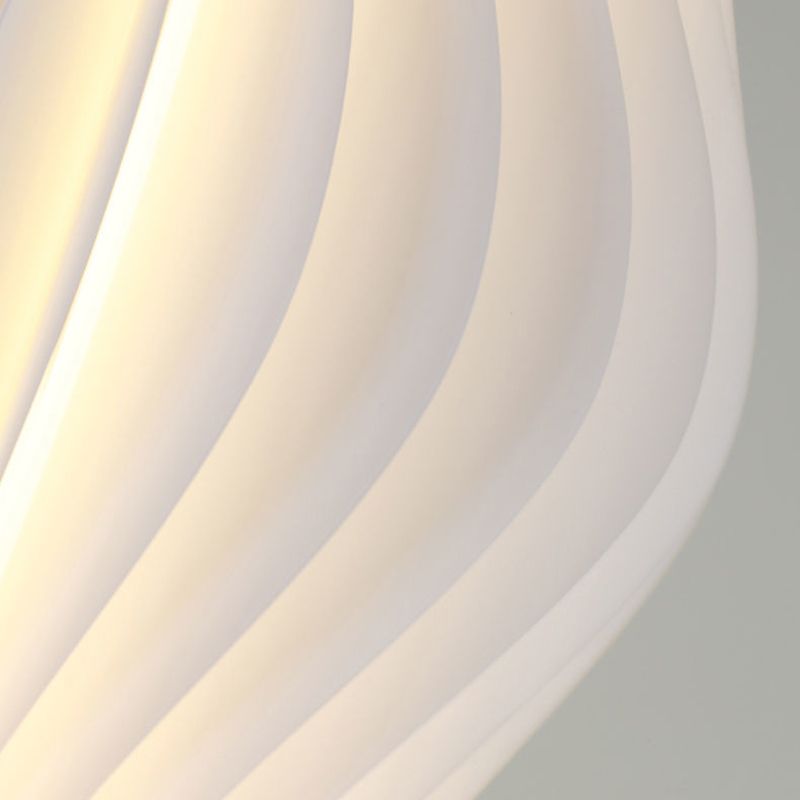 Pleated Shade Floor Lamp with Integrated LED Lighting | Merlune