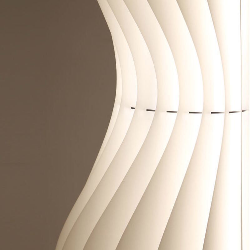 Pleated Shade Floor Lamp with Integrated LED Lighting | Merlune